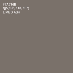 #7A716B - Limed Ash Color Image
